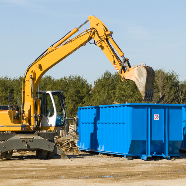 what are the rental fees for a residential dumpster in Grenada